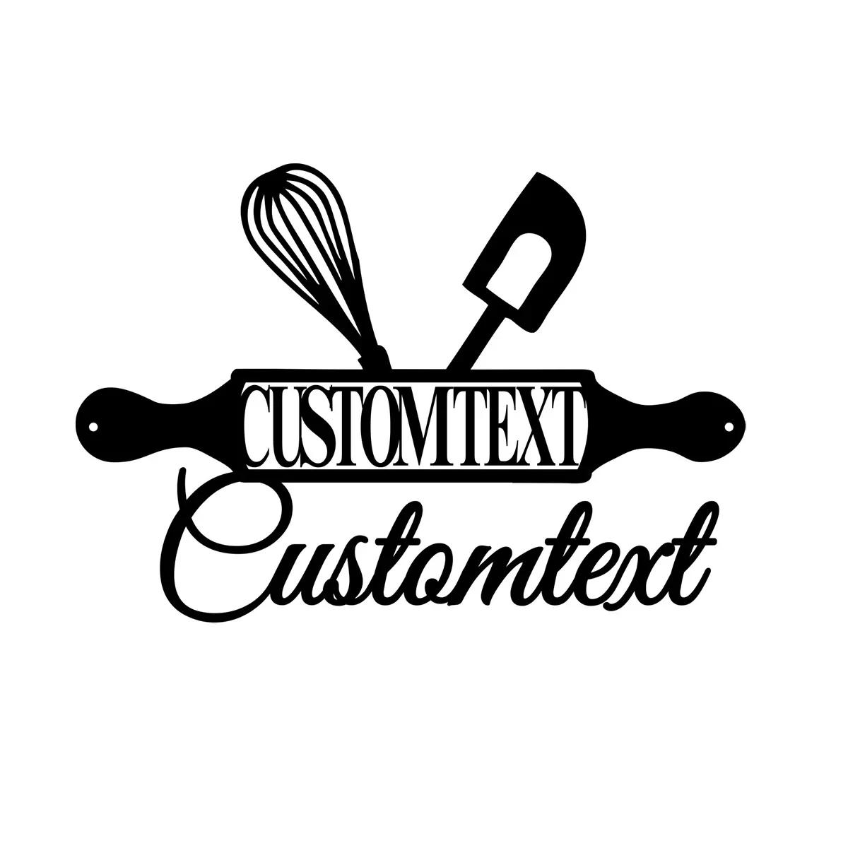 

Metal Sign Kitchen Wall Art Custom Name Decor Cooking Lovers Gift Mom