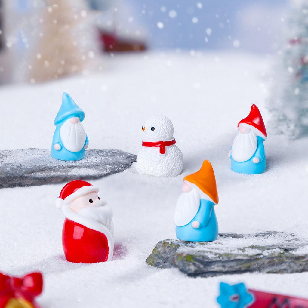 Christmas Ornaments Resin Creative Halloween Dwarves Mini Ornaments Vivid Micro Landscape Decoration For Bookshelf Festive