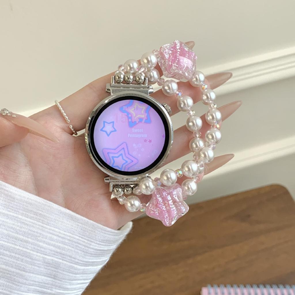 Suitable for FIT4/3 Huawei GT5pro/GT4 watch with elastic pearl star Xiaomi 1098 bracelet Redmi