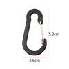Multicolor No. 5 Aluminum Steel Gourd-Shaped Carabiner for Bottles and Backpacks