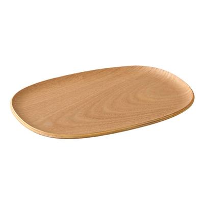 UNITEA Tray 210 X 145mm Willow Wooden 21730 Non-Slip
