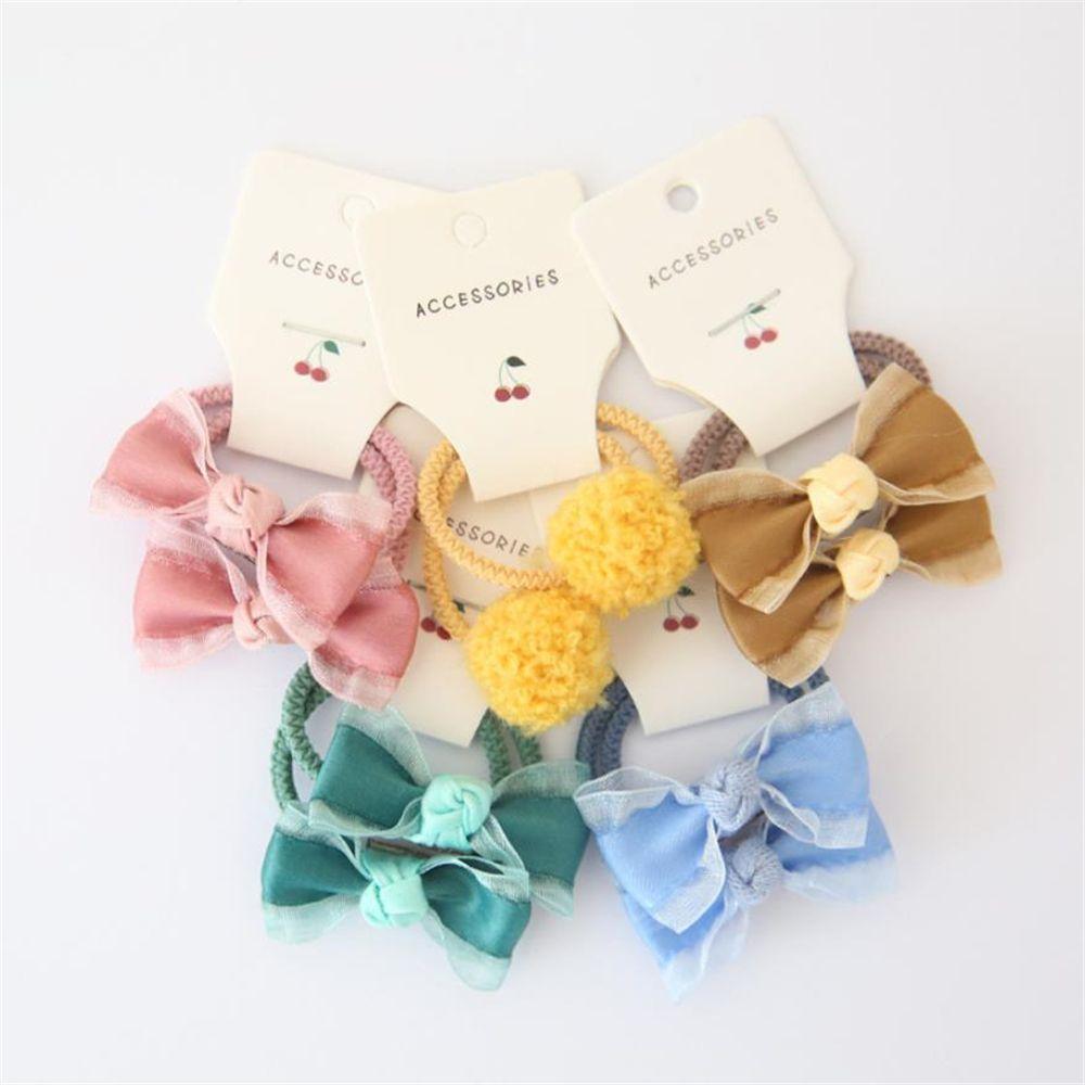 Fashion Kids Girls Accessories Elastic Rubber Band Hair Rope Gum Flower Headdress Hair Ties Bowknot
