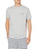 Champion Short Sleeve Crew Neck Oxford Size Cotton USA Graphic Logo Large Back Basic Design Men's Sweatshirt, C3-X016, Gray, L, Fleece, Fabric, Print,
