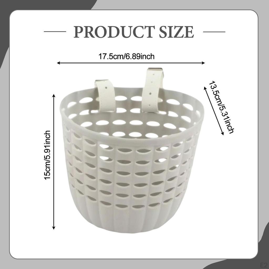Basket for Children (boys And Girls) – Handlebar Bag Storage Transport Material: PP