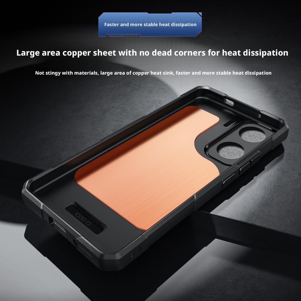 For Vivo iQOO NEO 11 10 9 9s Pro PLus Case Lightweight Silicone Copper Heat Sink Refreshing Grip Game Phone Case Cover