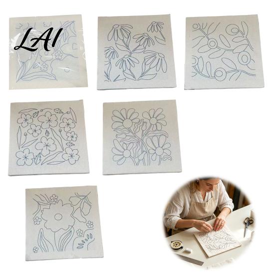 DIY Craft Kit for Adults Floral Punch Needle Kit Beginners Embroidery Flower Stress Relief Handcraft Activity Pattern Stitch Carft Adults Handmade