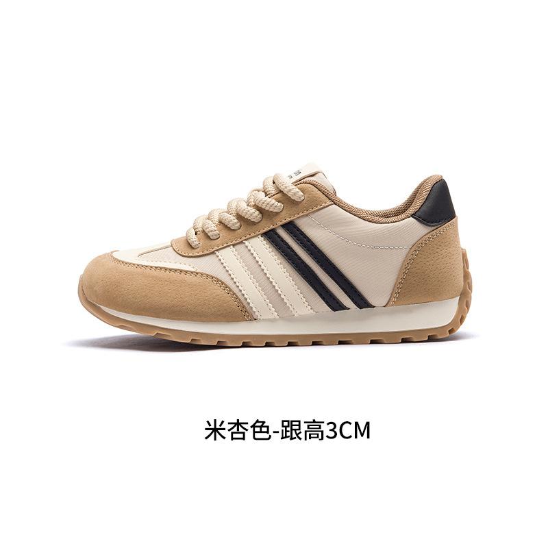 Augustine Platform Forrest Gump Shoes Women's 2025 New Autumn Waffle Sports Board Shoes Small Waist Casual German Training Shoes
