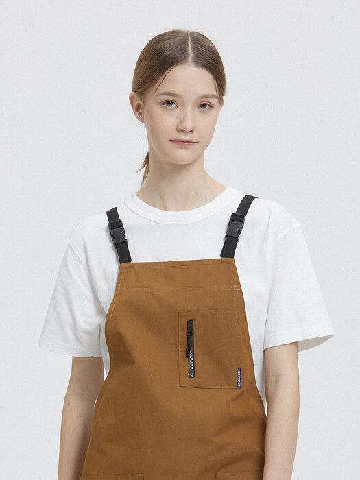 GONG APRON ZIP UP H-STRAP (CARAMEL BROWN) XL
