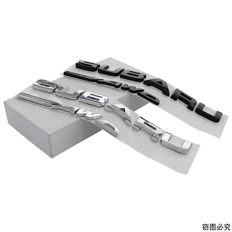 21.5X2.2CM ABS 2025 for Subaru SYMMETRICAL AWD Car Rear Trunk Letters Emblem Stickers STI XV WRC WRX BRZ FORESTER IMPREZA LEGACY VV555