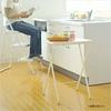 YAMAZEN (YAMAZEN) Mini Folding Side Table, 50cm Wide X 48cm Deep X 70cm High, Dark Brown/Brown, YST-5040H (DBR/BR)