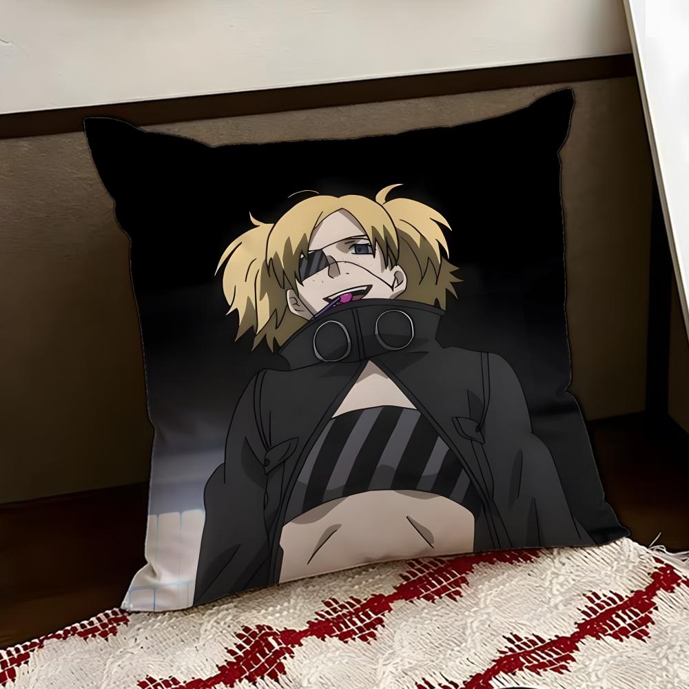 Anime GGANGSTA Cushion Cover Reversible Soft Durable Pillow Cover Home Car MultiScene Use for Daily Comfort