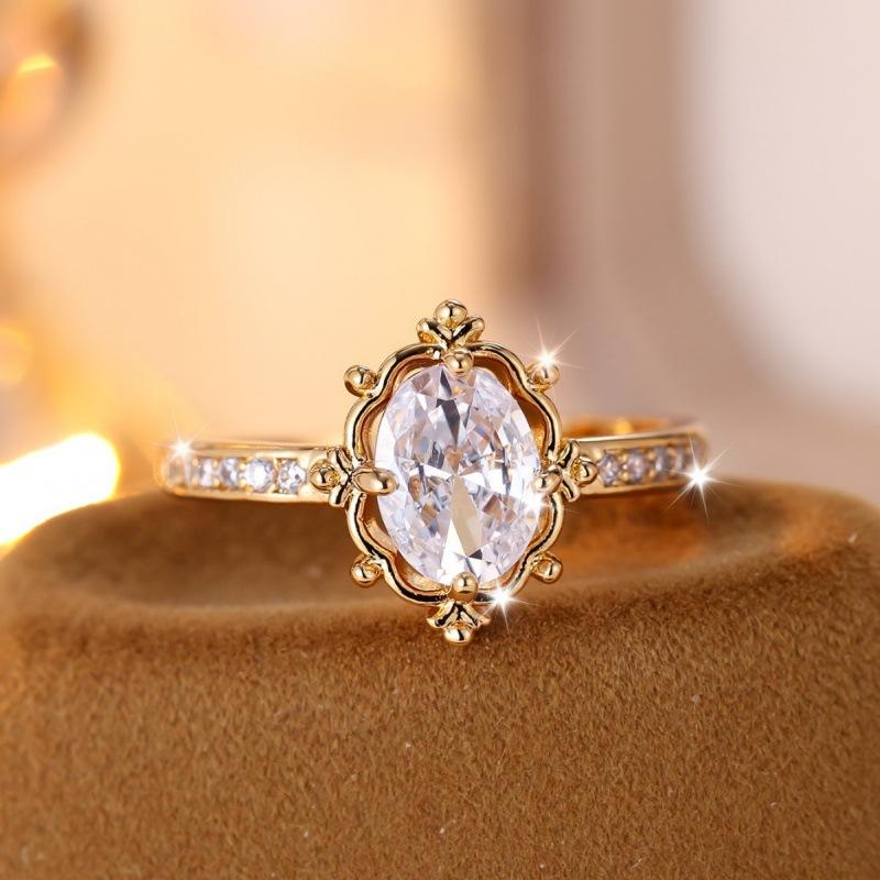 

Court style ring Simple personality Niche elegant ring ring no. 6