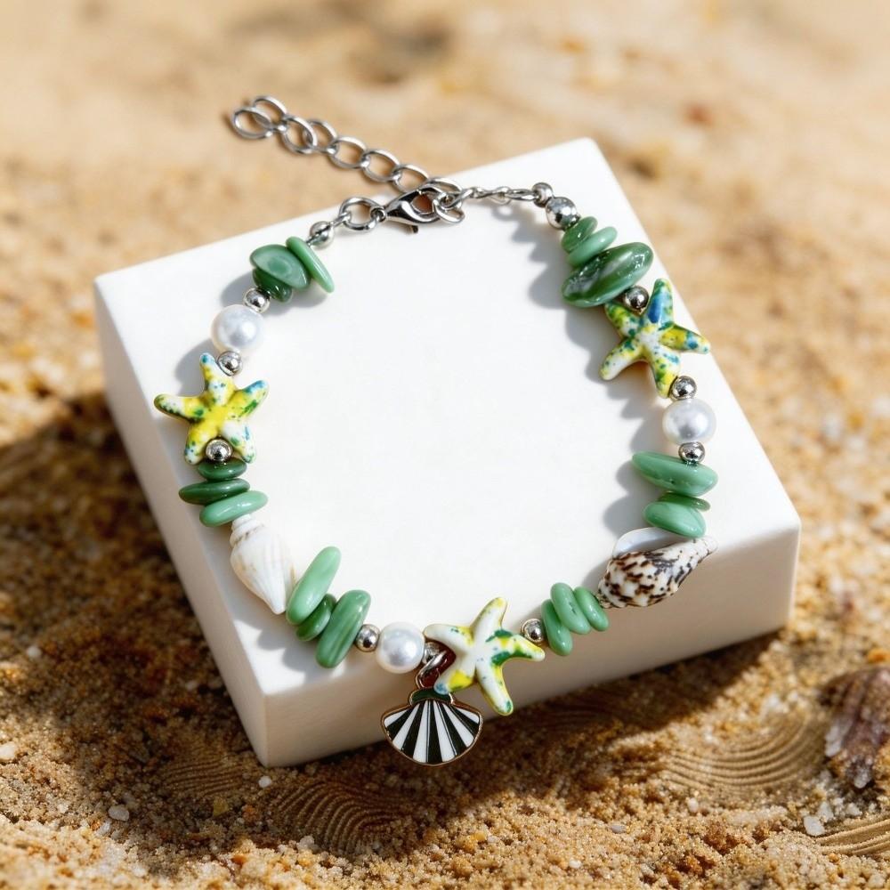 Pearl Beach Beads Bracelet Ocean Sea Series Bohemian Shell Bracelet Shell Starfish Bracelet Daily