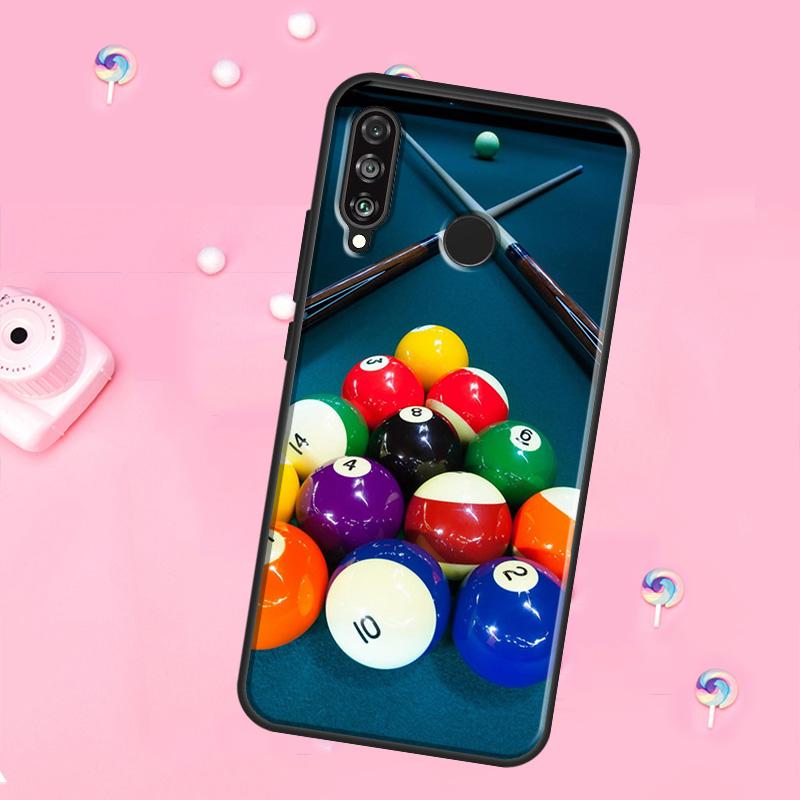 Sports billiards For Huawei Nova Y90 Y70 Y60 Y91 Y61 Y73 Y72 12s 12i 11i 8i 9 10 SE P40 Lite P60 P30 Pro Case