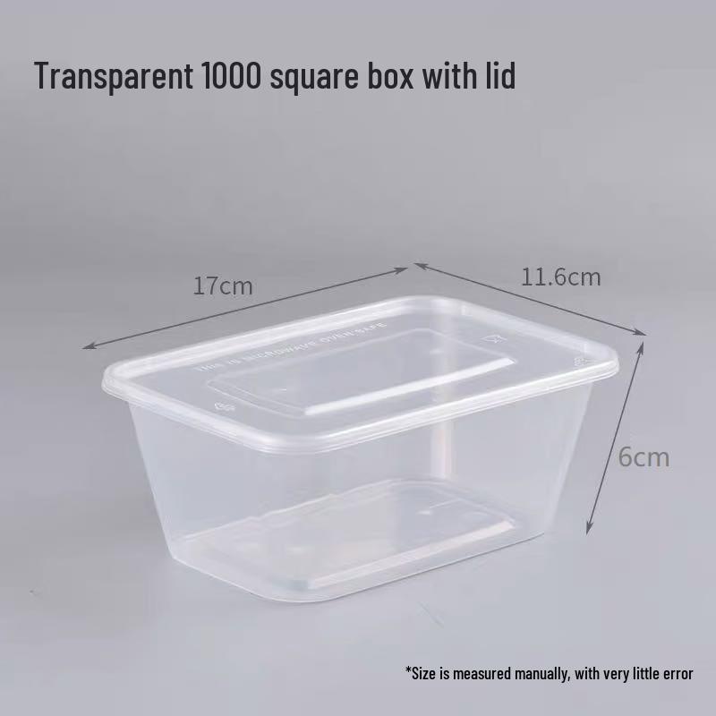 

Disposable Transparent 1000ML Food Container