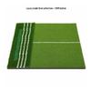 Two-Line Golf Practice Mat with Thickened Insertable Tee and Three-Grass Combination for Swing Training