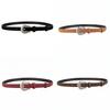 Womens Genuine Leather Retro Waist Belt With Needle Buckle For Daily Use