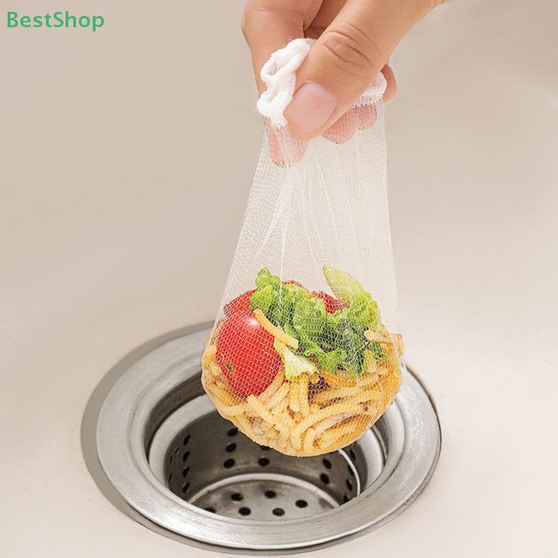 100Pcs Kitchen Sink Disposable FilterMesh Sewer Garbage Filter Meal Residue Pool Mesh Bag Sink Garbage Net