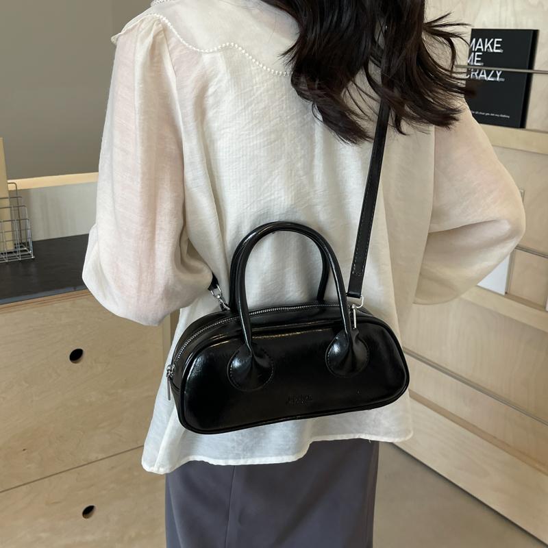 Trend PU Zipper Ladies Top-Handle Bags Simplicity New Hot Sale Shoulder for Women Versatile Light Luxury