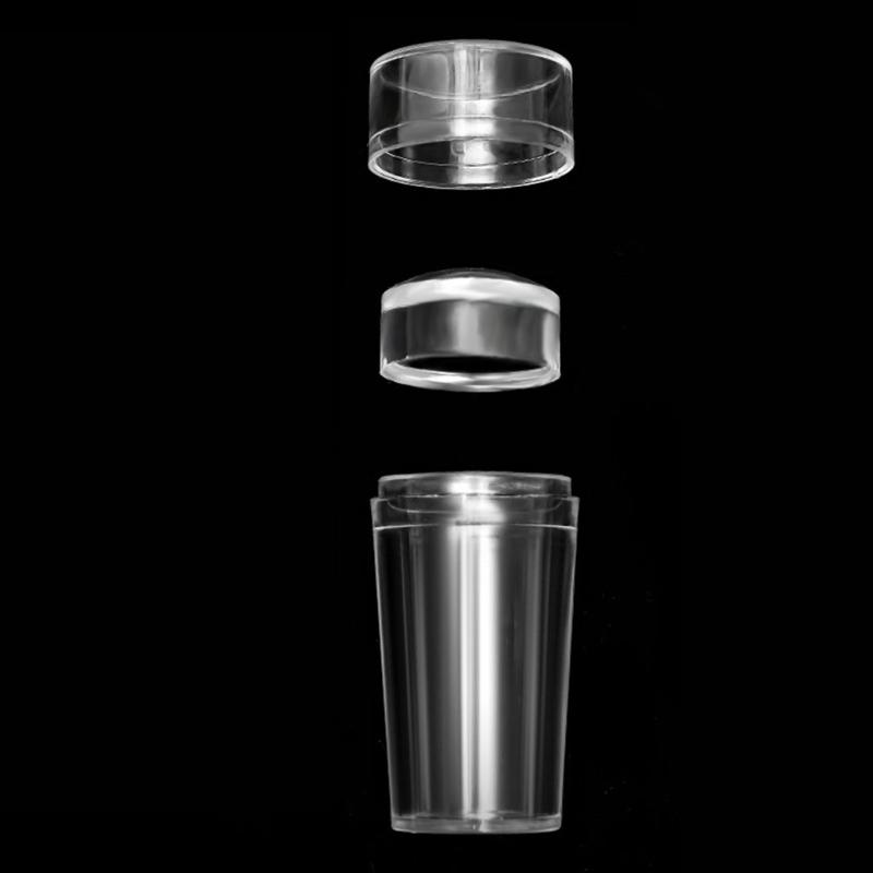 Silicone Transparent Nail Art Stamping Kit Everthing For Manicure Plate Stamper