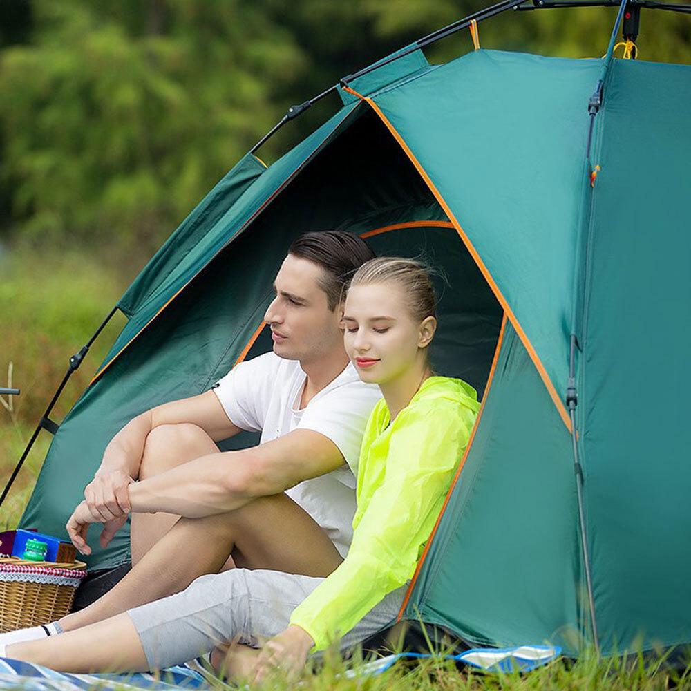 Camping Tent Dome Tent 3-4 Person Automatic Pop Up Tent Waterproof New