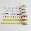5m Washi Tape Korean Ins Style Cartoon Dog  Face English Letters Decorative Paper Tape Removable for Journaling