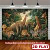 1Pcs African Safari Animals Decoration Background Winter Backdrop Decorations For Photo Studio Photo Booth Christams Party