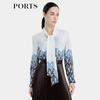Women's Printed Silk Blend Shirt