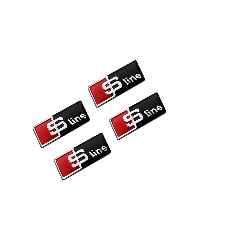 

Alloy Car Steering Wheel Sticker Emblem Car Accessories for Audi RS A4 A3 A5 A6 A7 A8 Q3 Q5 Q7 Q8 B5 B6 B7 B8 B9 Q7 8P 8V 8L SLINE black