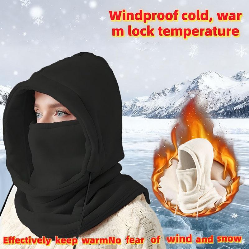Winter Windproof Hat Men Women Outdoor Cycling Mask Neck Protection Cold Resistance Warmth Face Protection Balaclava Hat