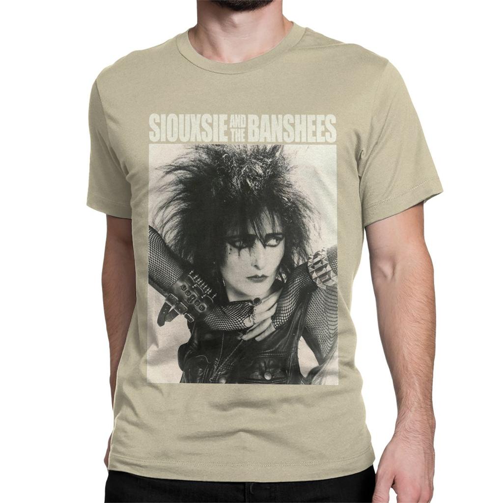 Siouxsie Sioux Music Rock Band T Shirt for Men Women Cotton Vintage T-Shirt Siouxsie And The Banshees Tees Short Sleeve Clothes