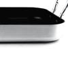 Rectangle Frying Pan Nonstick Aluminum Alloy Multifunction Flat Single Bottom Fry Pan with Handles