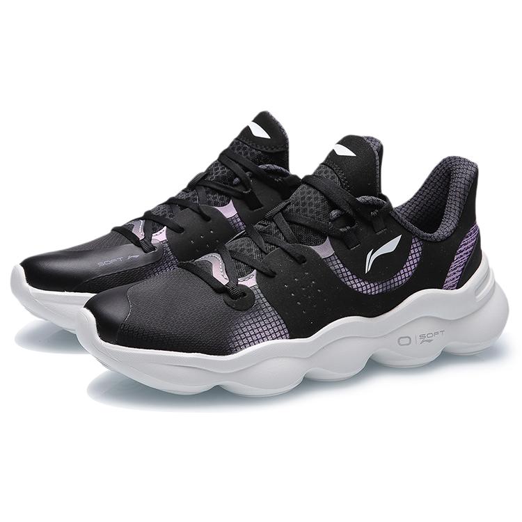 Li Ning Casual Shoes Women's Low top Black/Pink ARHR014-1