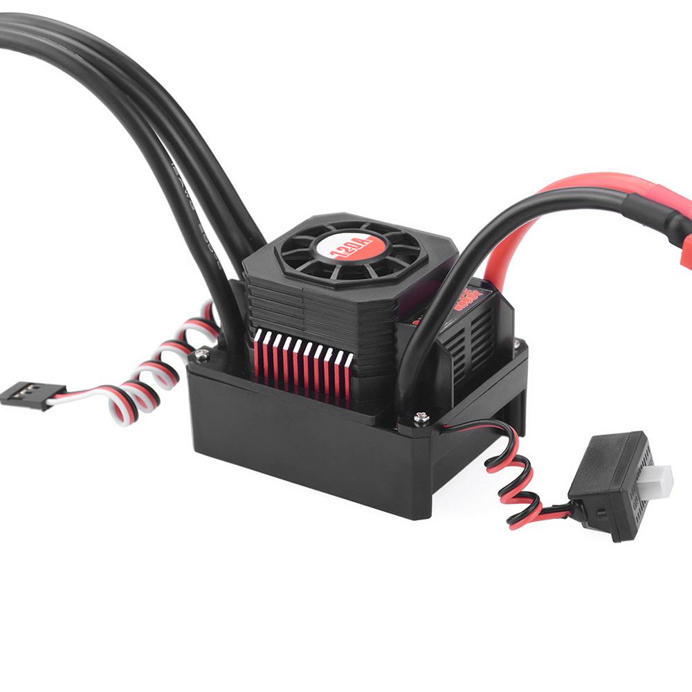 120A Brushless ESC Waterproof Electric Speed Controller for 1/8 1/10 RC Truck Car
