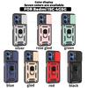 Armor Shockrpoof Hybrid Heavy Duty Phone Case For Xiaomi Redmi 15C 14C 13C Magnetic Ring Holder Stand Slide Lens Cover Redmi Note 14 12 13 15 Pro Plus
