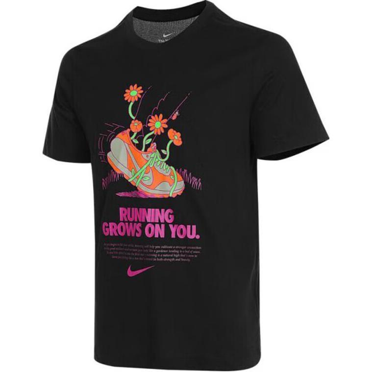 Nike Dri-FIT Running T-Shirt  Black  Men s FZ8066-010 M