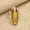 Elegant Citrine Gemstone Handmade 925 Solid Sterling Silver Jewelry Lovely Ring For Her