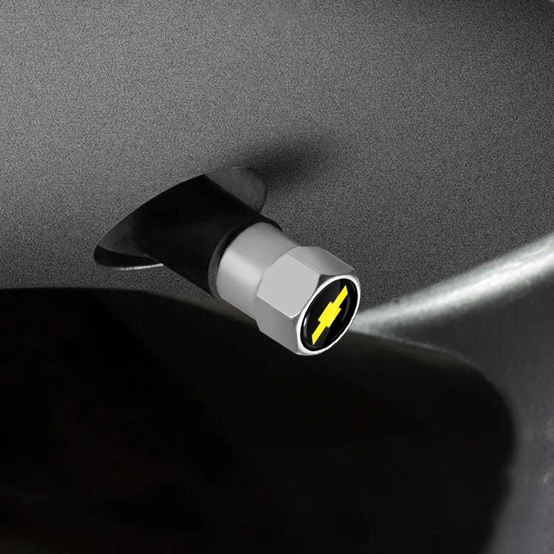 Car Wheel Tire Valve Caps Tyre Rim Stem Covers Airdust For Chevrolet Silverado Impala Malibu Cruze Camaro Cavalier Blazer Aveo