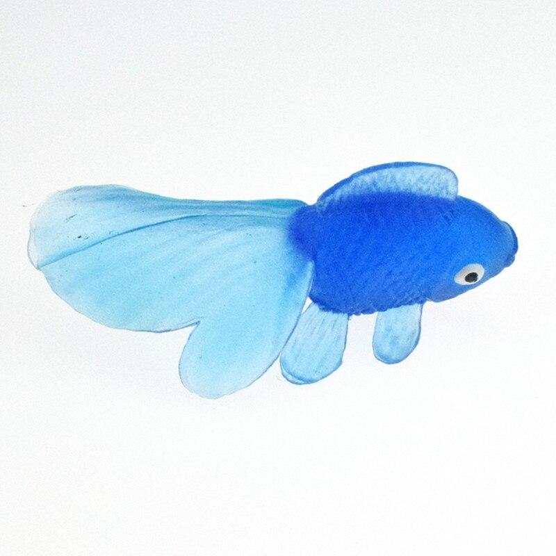 10pcs/set Kids Soft Rubber Gold Fish Baby Bath Toys for Children Simulation Mini Goldfish Water Toddler Fun Swimming Beach Gifts