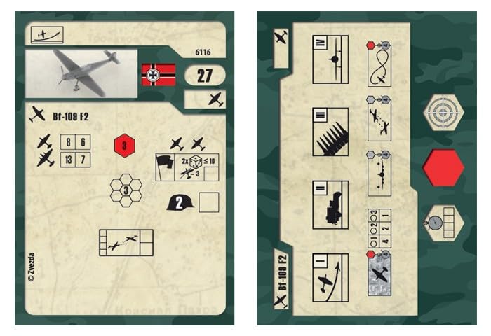 Zvezda Messerschmitt Bf109 Plastic Model ZV6116 1/144 F-2