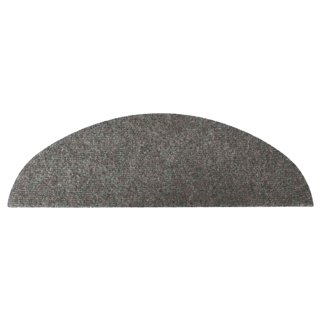 Self Adhesive Stair Treads 10 pcs Gray 56 x 17 x 3 cm