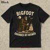 Bigfoot Grabbed My Weiner T Shirt Campfire Sasquatch Shir Vintage Unisex Versatile Stylish Stretched Homme Graphic
