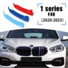 3PCS ABS M-Color Car Front Bumper Racing Grills Strips Trim Clips For 1 Series F40 2020-2023 Styling Exterior Accessories