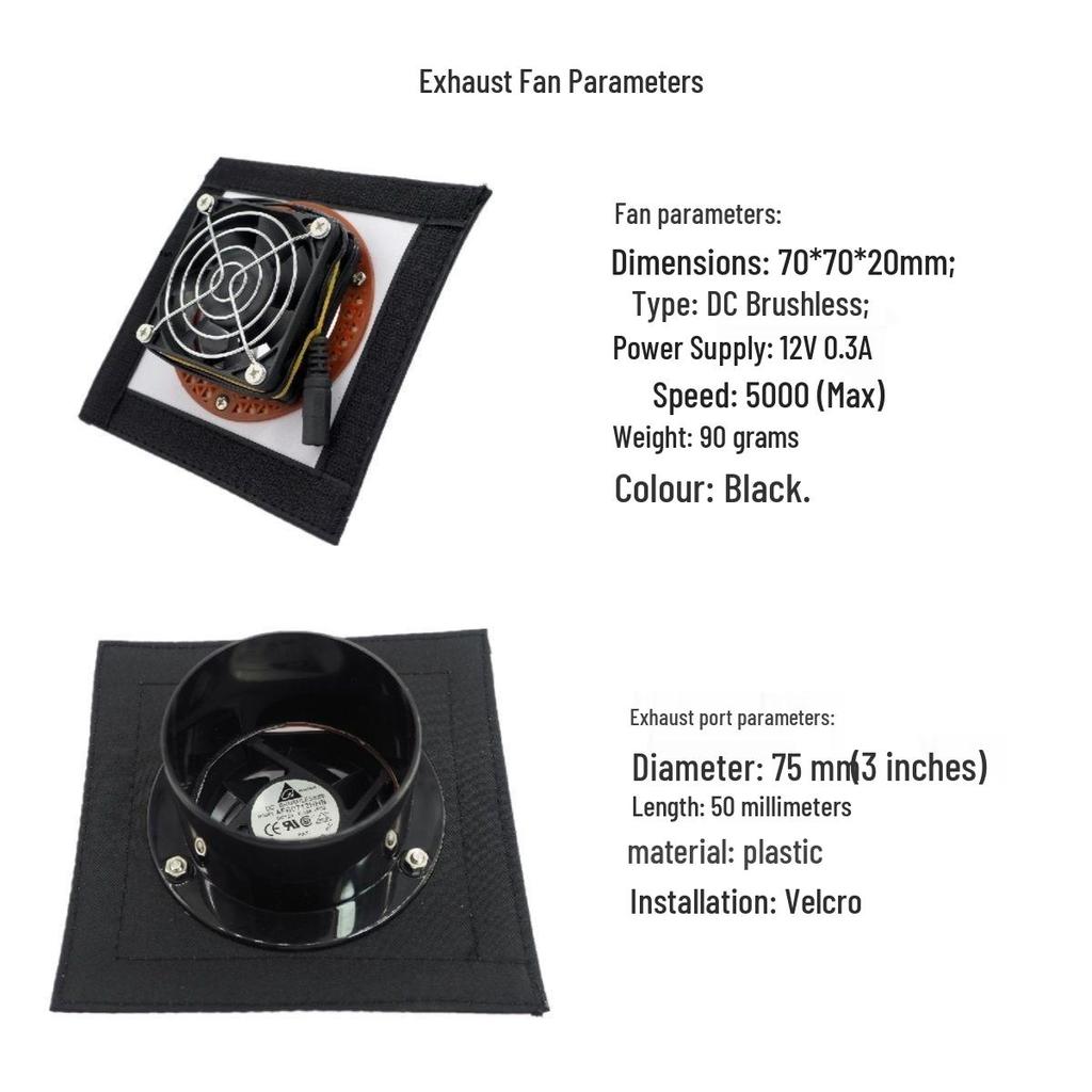 3D Printer Insulation Kit with Adjustable Exhaust Fan for Optimal Printing Environment
