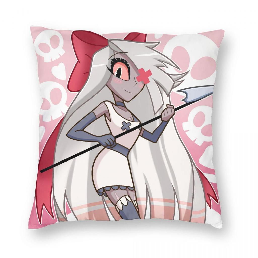 Hazbins Hotels Vox Kissenbezug Druck Polyester Kissenbezug Dekoration Kissenbezug Abdeckung Zuhause Quadratisch 45X45cm