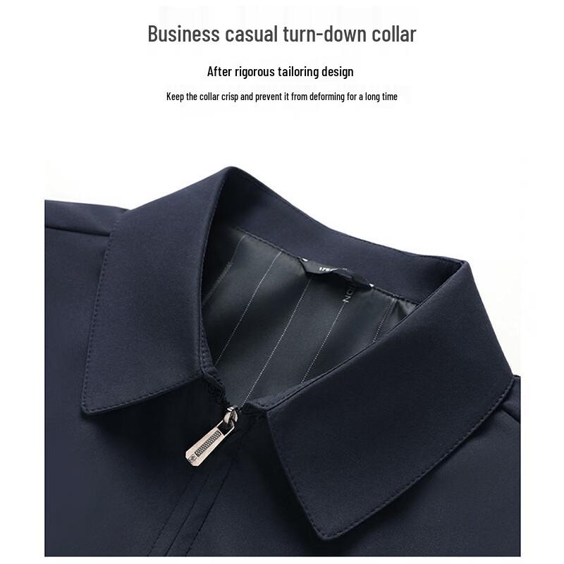 ROMON Men's Business Casual Zipper Jacket