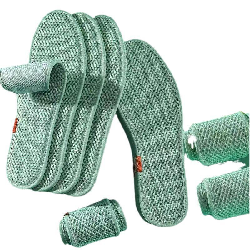 Wermut Einlegesohlen für Männer & Frauen Deodorierend, Duftspeichernd, Schweißabsorbierend, Zuschneidbar, Ultradünn, Atmungsaktives Mesh