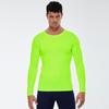 Men's Solid Color Long Sleeve Compression Sport Shirt - Sweat-Wicking, Quick-Drying, Elastic Fitness Running Top