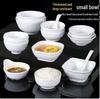 Commercial Drop-Resistant White Melamine Rice Bowl