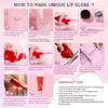 Handcraft Lip Gloss Kits Set with Accessories for Girl and Tweens Moisturizing Glitters Lip Kits for Creative Project